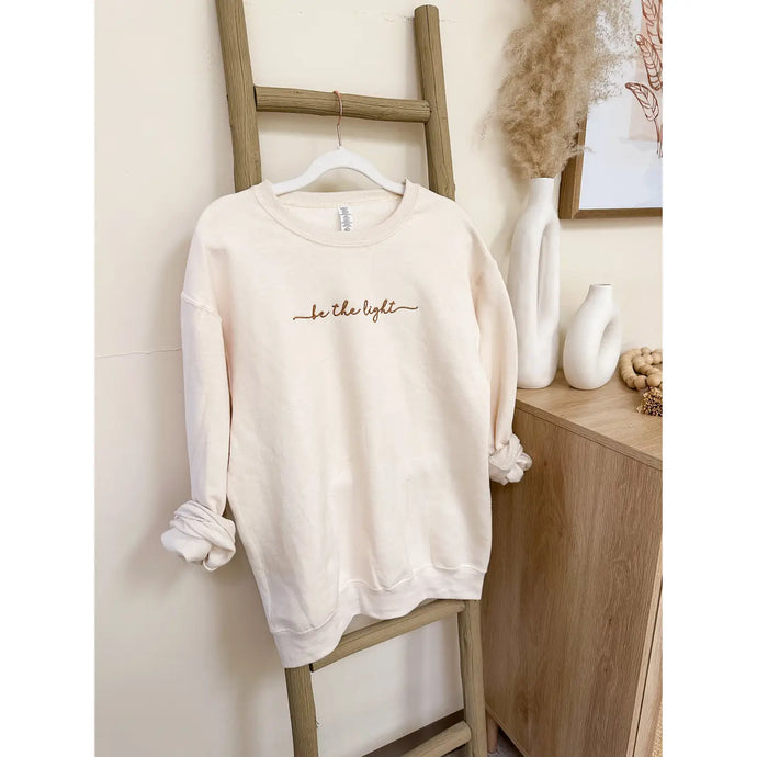 Be The Light Embroidered Sweatshirt