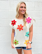 Load image into Gallery viewer, Crochet Flower Power Top