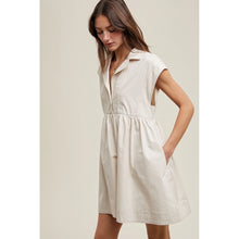 Load image into Gallery viewer, Stay When It's Tough Collared Sleeveless Mini Dress