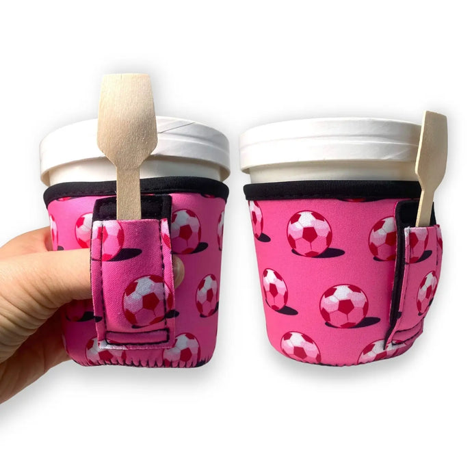 Pink Soccer Pint Size Ice Cream Handler