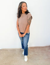 Load image into Gallery viewer, Shadow in the Sun Sweater Vest Top in Mocha