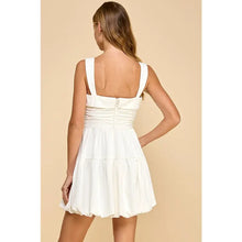 Load image into Gallery viewer, Wedding Bells Ruched Fit and Flare Tank Dress