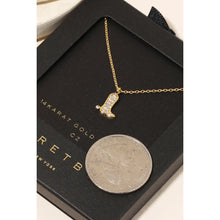 Load image into Gallery viewer, Secret Box Pave Cowboy Boot Pendant Necklace