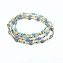 Load image into Gallery viewer, Erin Gray The Key West Gold-Filled and Waterproof Bracelet Gray