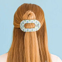 Load image into Gallery viewer, Teleties Medium Flat Round Clip-Blue Marigold