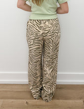 Load image into Gallery viewer, Feeling Is Amazing Linen Wide Legs Pants-Zebra
