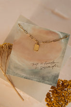 Load image into Gallery viewer, Dear Heart Rest in Him Mini Tag Necklace