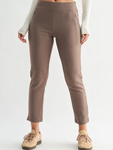 Load image into Gallery viewer, Never Again Ribbed Tapered Pants in Deep Taupe