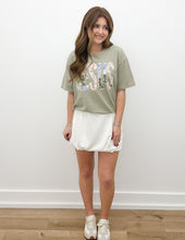 Load image into Gallery viewer, Excuse Me Scuba Bubble Mini Skirt in White