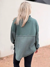 Load image into Gallery viewer, Jadelynn Brooke Ready or Not Waffle Quarter Zip Emerald