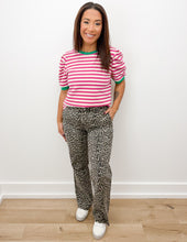 Load image into Gallery viewer, Bad As I Used To Be Leopard Wide Leg Jeans