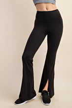 Load image into Gallery viewer, Hold On Now High Waist Flared Leggings Black