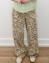 Load image into Gallery viewer, Feeling Is Amazing Linen Wide Legs Pants-Zebra