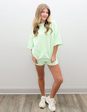 Load image into Gallery viewer, Lulu Mac SS Terry Cloth Top in Mint