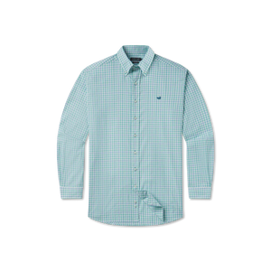 Southern Marsh Odessa Performance Dress Shirt Green & Teal