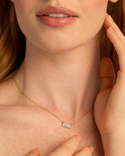 Load image into Gallery viewer, Bryan Anthonys Mom Baguette Dainty Necklace in Gold