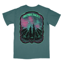 Load image into Gallery viewer, Nature Backs Northern Lights SS Tee Spruce