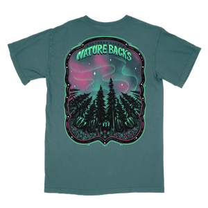 Nature Backs Northern Lights SS Tee Spruce