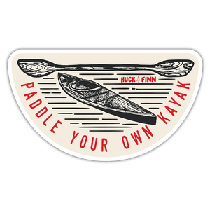 Huck & Finn Paddle Sticker