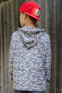 Burlebo Classic Deer Camo Youth Performance Hoodie