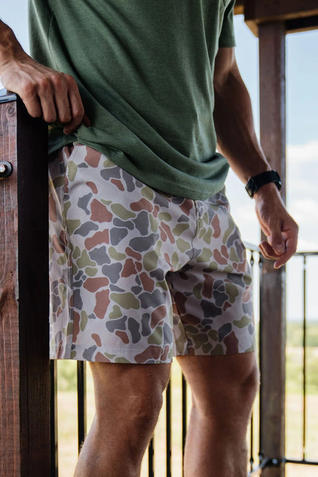 Burlebo Everyday Shorts Driftwood Camo