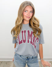 Load image into Gallery viewer, Lulu Mac Team Polka Dot Granite SS Tee in Maroon/White
