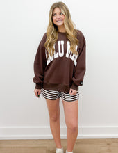 Load image into Gallery viewer, Lulu Mac Sweatshirt in Brown/White Puff