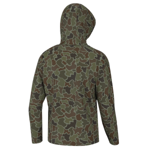 Local Boy Solid Printed Poly Fleece Hoodie in Localflage OD