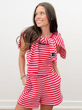 Load image into Gallery viewer, Lulu Mac Stripe Shorts in Red/Pink