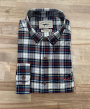 Load image into Gallery viewer, Coastal Cotton Woodford Plaid Cotton Stretch Woven Button Up