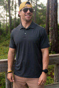 Burlebo Gun Metal Grey Performance Polo