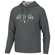 Load image into Gallery viewer, Local Boy Solid Poly/Fleece Hoodie Heather Charcoal/Cream