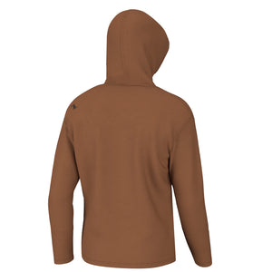 Local Boy Solid Poly/Fleece Hoodie Rust/Brown