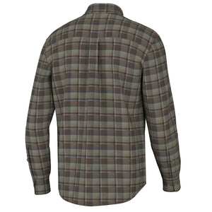 Local Boy Hudson Stretch Flannel Gunmetal/Wine/Navy