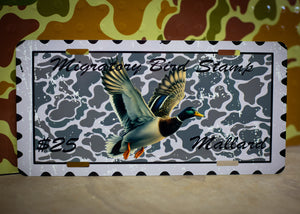 Scent South Mallard Stamp Car Tag