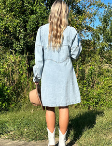 Irresistibly Sweet Denim Dress