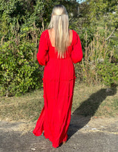 Load image into Gallery viewer, Deep in Your Love Maxi Dress Red