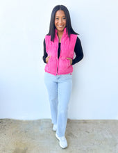 Load image into Gallery viewer, Our Best Bet Padded Corduroy Puffer Vest in Pink