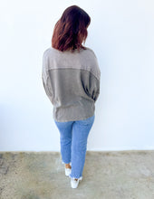 Load image into Gallery viewer, A Heart Like Mine Terry Knit Henley Top in Ash Brown