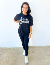 Load image into Gallery viewer, State Script SS Tee in Black