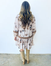 Load image into Gallery viewer, Till the World Ends 3/4 Sleeve Floral Dress