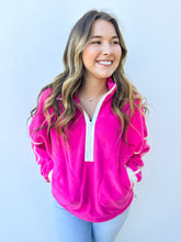 Load image into Gallery viewer, Sweet but Psycho Fleece Half Zip Pullover