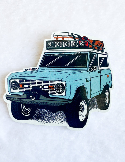 Huck & Finn Bronco Sticker