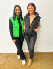 Load image into Gallery viewer, What You Need Puffer Vest in Kelly Green