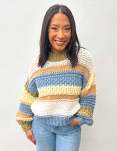 Load image into Gallery viewer, On a Holidate Color Block Stripe Sweater in Multi