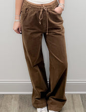 Load image into Gallery viewer, Am I Okay Corduroy Pants in Dk Camel