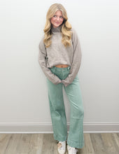 Load image into Gallery viewer, Come Over High Rise Wide Leg Pintuck Pants in Olive