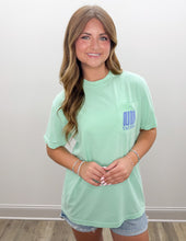 Load image into Gallery viewer, Old Row Chicks SS Pocket Tee in Island Reef