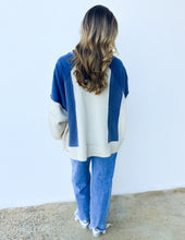 Load image into Gallery viewer, Steady Heart Long Sleeve Knit Top in Navy Multi