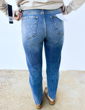 Load image into Gallery viewer, Hideaway Distressed Mom Jeans